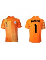 Englanti Jordan Pickford #1 Maalivahdin Vieraspaita MM-kisat 2022 Lyhythihainen